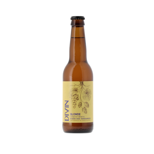 Divin Blonde Chenin Blanc alcohol-free beer 0.2% bottle.