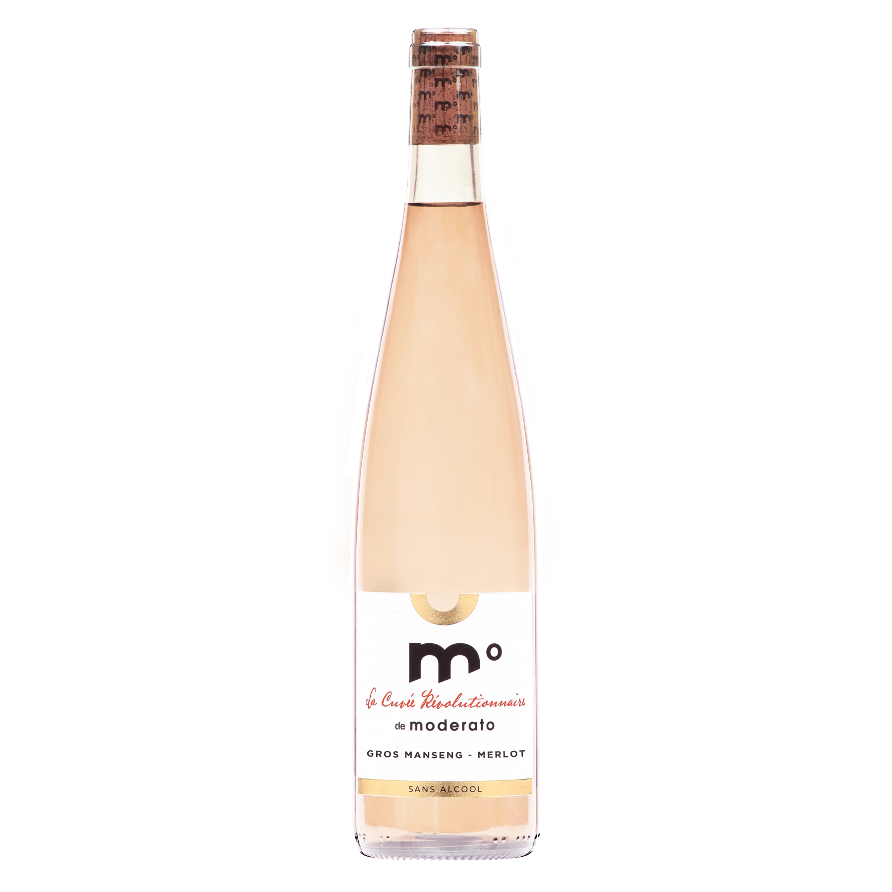 Moderato Cuvée Révolutionnaire rosé Gros Manseng Merlot alcohol-free wine 0.0% France 750 ml bottle
