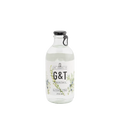 Clear glass bottle with black cap of Sir. James 101 Alcohol Free Gin & Tonic 250 ml