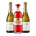 Alcohol-free bundle with two Colibri Spumante White bottles and one Aperiniets aperitif bottle.