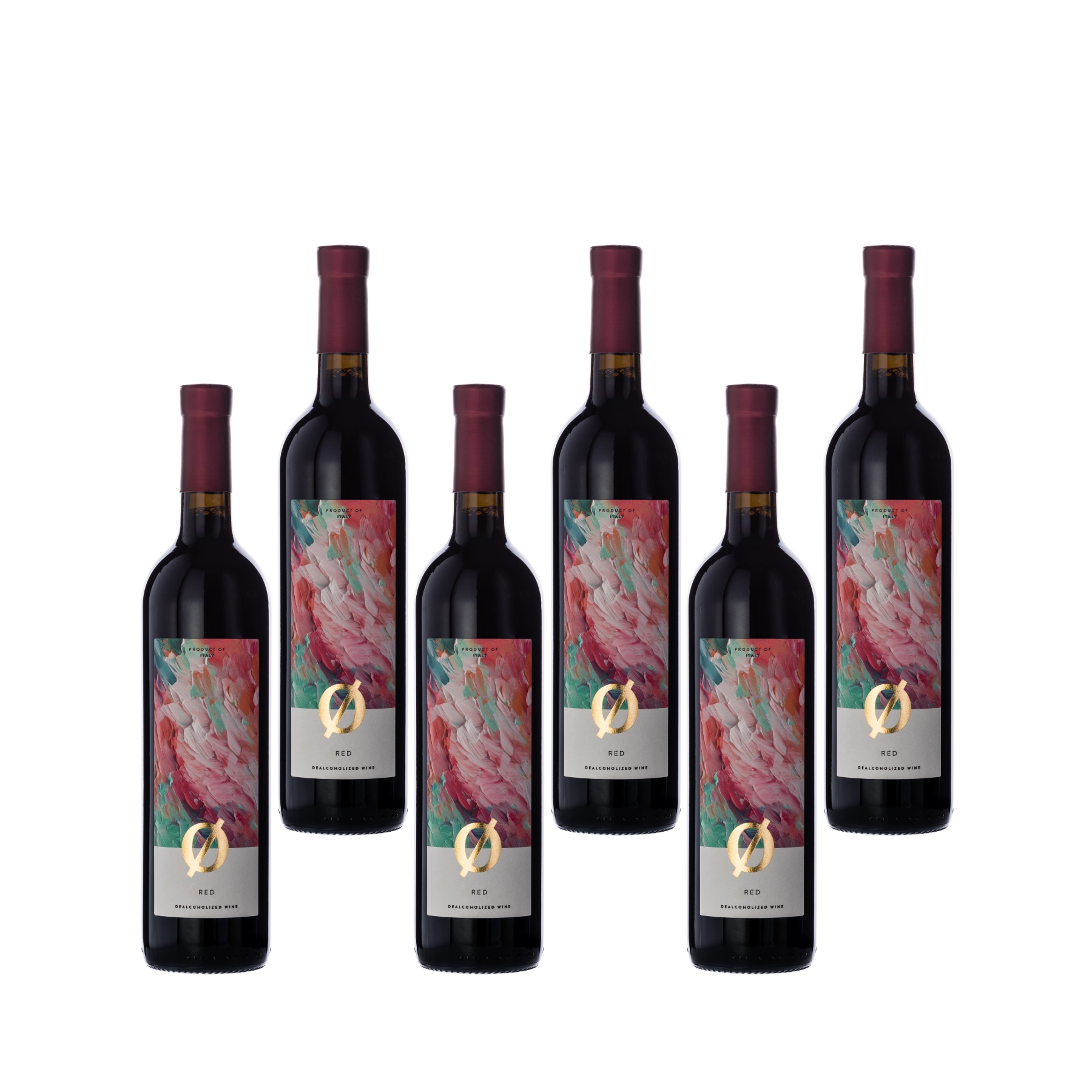 Colibri Red alcohol-free wine 0.0% dealcoholized red wine 6 bottle pack 750 ml each.