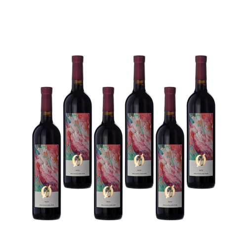 Colibri Red alcohol-free wine 0.0% dealcoholized red wine 6 bottle pack 750 ml each.