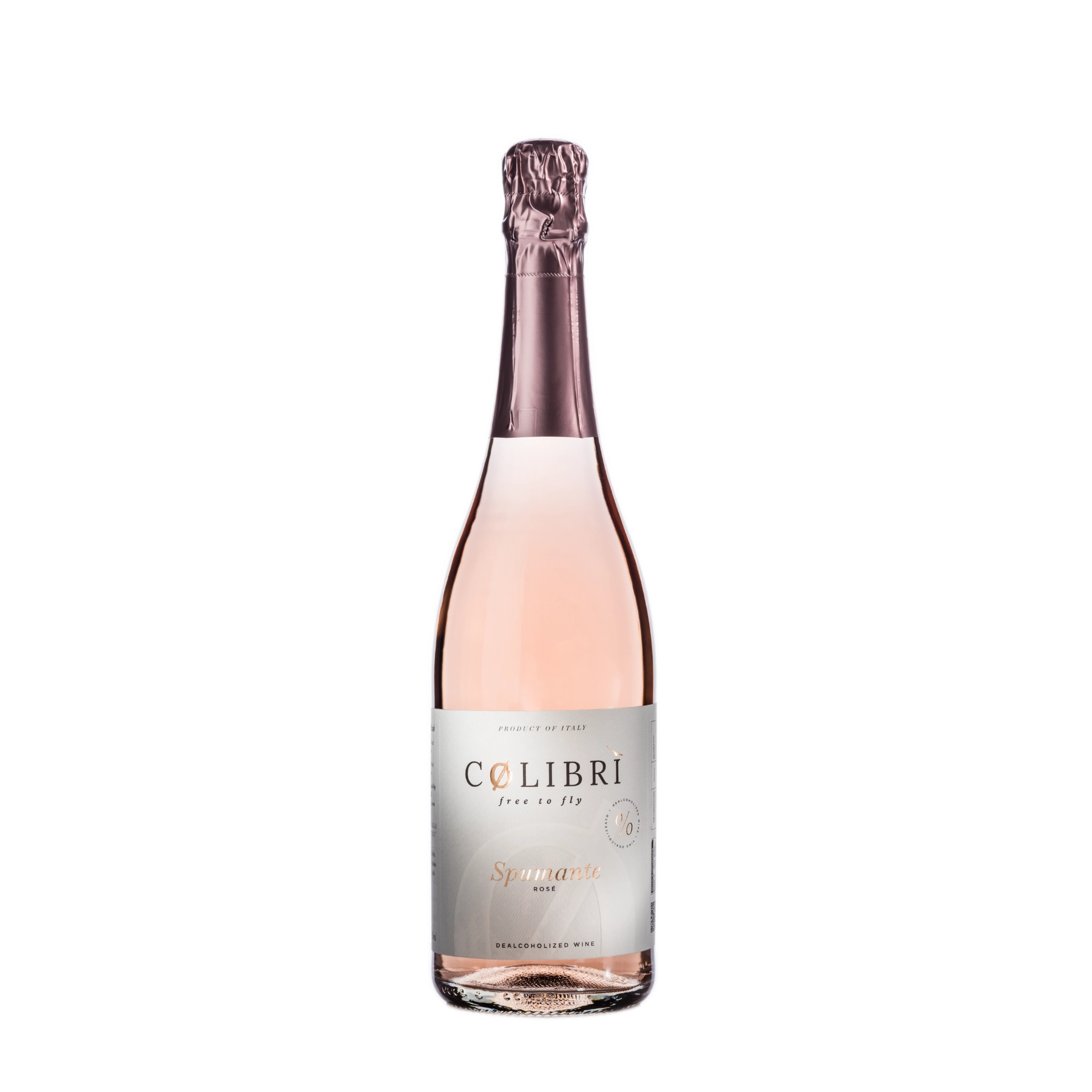 Colibri Spumante Rosé alcohol-free sparkling wine 0.0% 750 ml bottle.