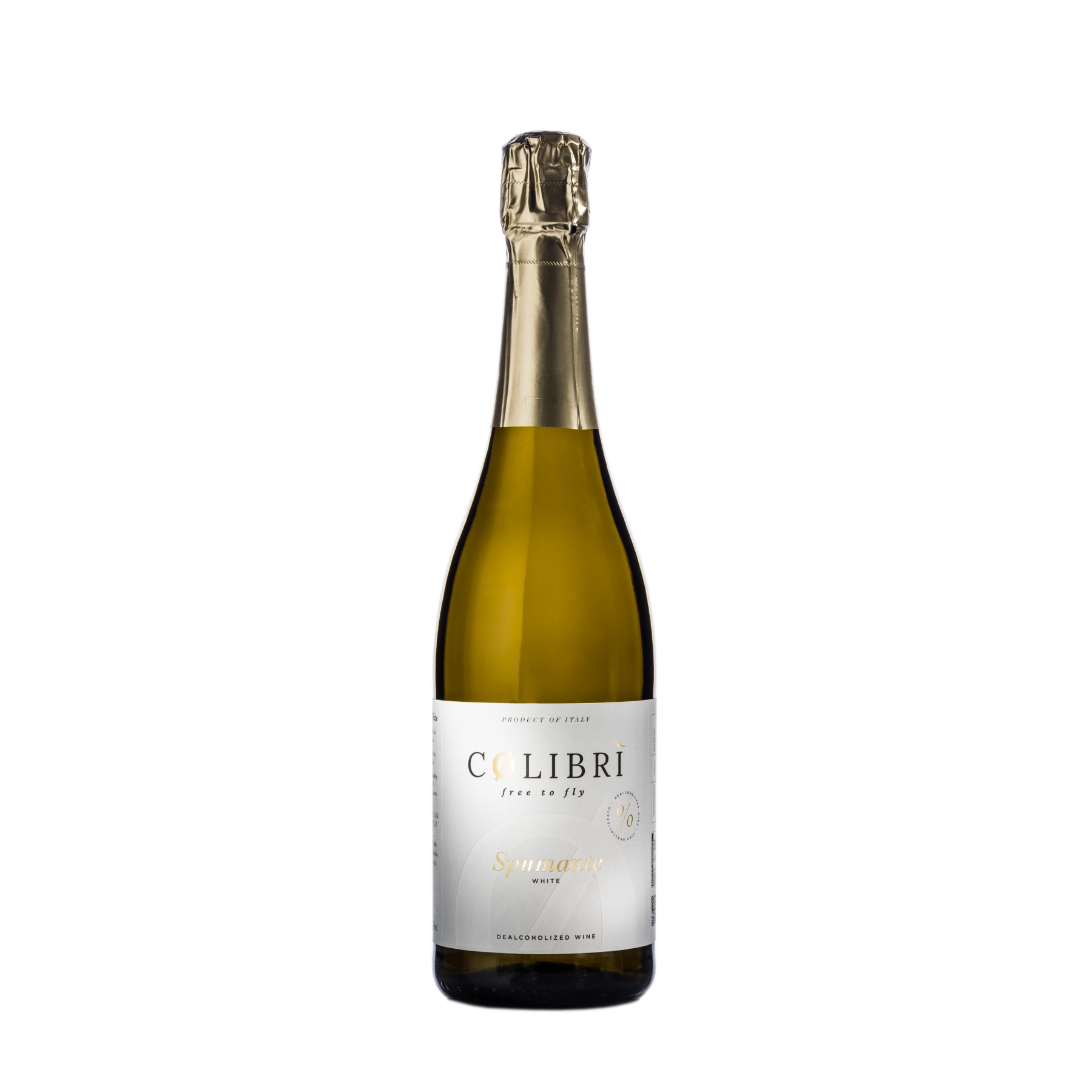 Colibri Spumante White alcohol-free sparkling wine 0.0% 750 ml bottle.