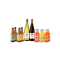 Alcohol-free party bundle with two Divin IPA bottles, two Divin Blonde bottles, one Moderato Colombard bottle, one Moderato Merlot-Tannat bottle, and six Yoleau mocktails in three flavours.