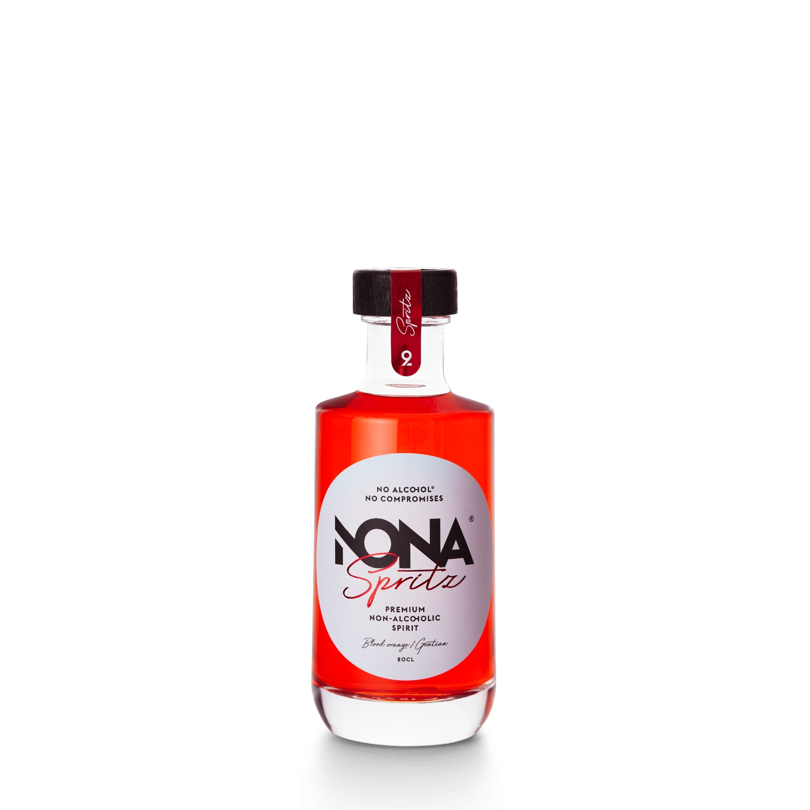 200 ml bottle of NONA Spritz on transparent background