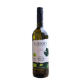 LUSSORY Organic Chardonnay Non-Alcoholic White Wine 735 ml bottle on white background.